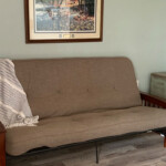 Cabin 3: Lower Bedroom Futon cabin rental, futon, pokegama lake resort, beach front, grand rapids, mn, bedroom