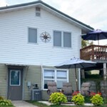 Cabin 3: Lower Deck grand rapids, minnesota, deck view, lake resort, cabin rental, on lake pokegama, patio