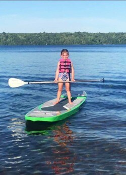 Kids will love paddleboarding on the lake!
