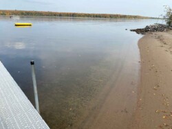 View of the Pokegama Lake from the beach